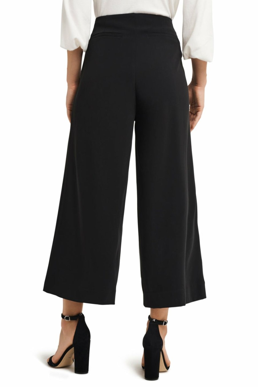 * H Halston Women Cropped Chain Front Pant | Pants