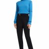 * H Halston Women Ls Rib Paneled Swtr Pullover | Sweaters