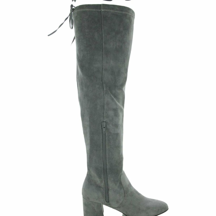 * Sugar Ollie Womens Heels Round Toe Over-The-Knee Boots | Boots