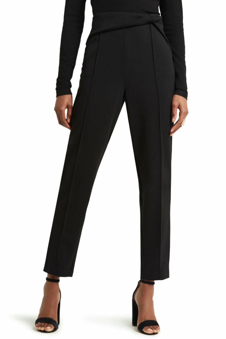 * H Halston Women Double Twist Wb Po Pant | Pants