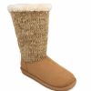 * Sugar Panthea Womens Microsuede Faux Fur Shearling Boots | Boots