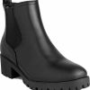 * Sugar Kelce Womens Faux-Leather Slip-On Ankle Boots | Booties