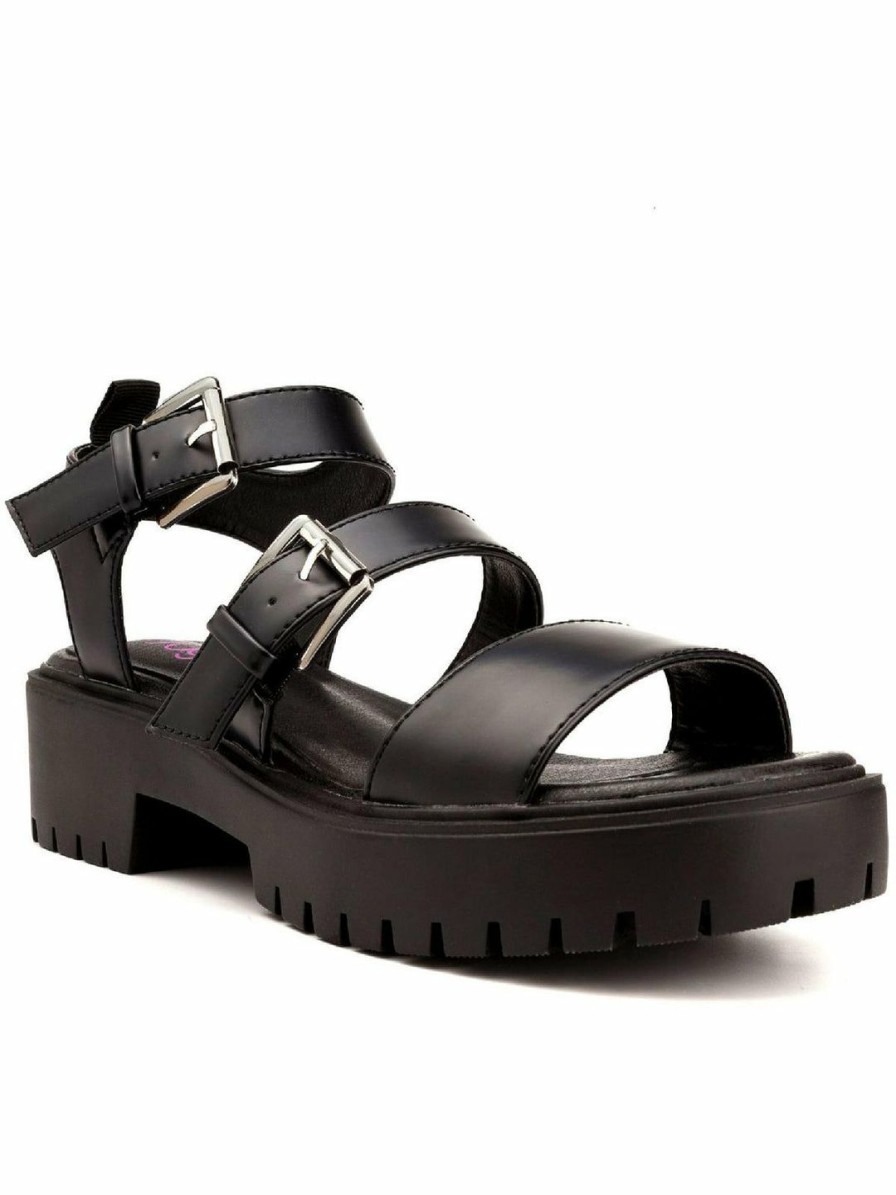 * Sugar Indigo Womens Patent Casual Slingback Sandals | Sandals