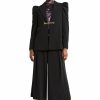 * H Halston Women Ls Puff Pk Lapel Jacket | Suits-Blazers