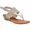 * Sugar Sheri Womens Woven Cushioned Insole Thong Sandals | Sandals