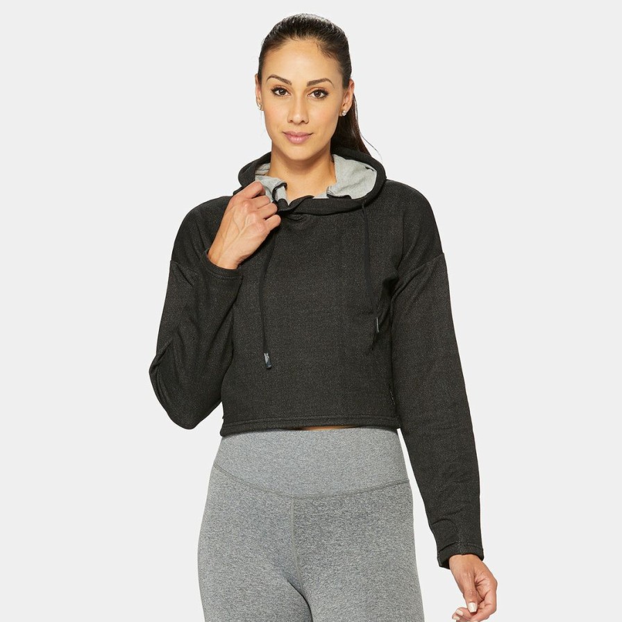 * Women Hylete Eclipse Cropped Hoodie | Activewear