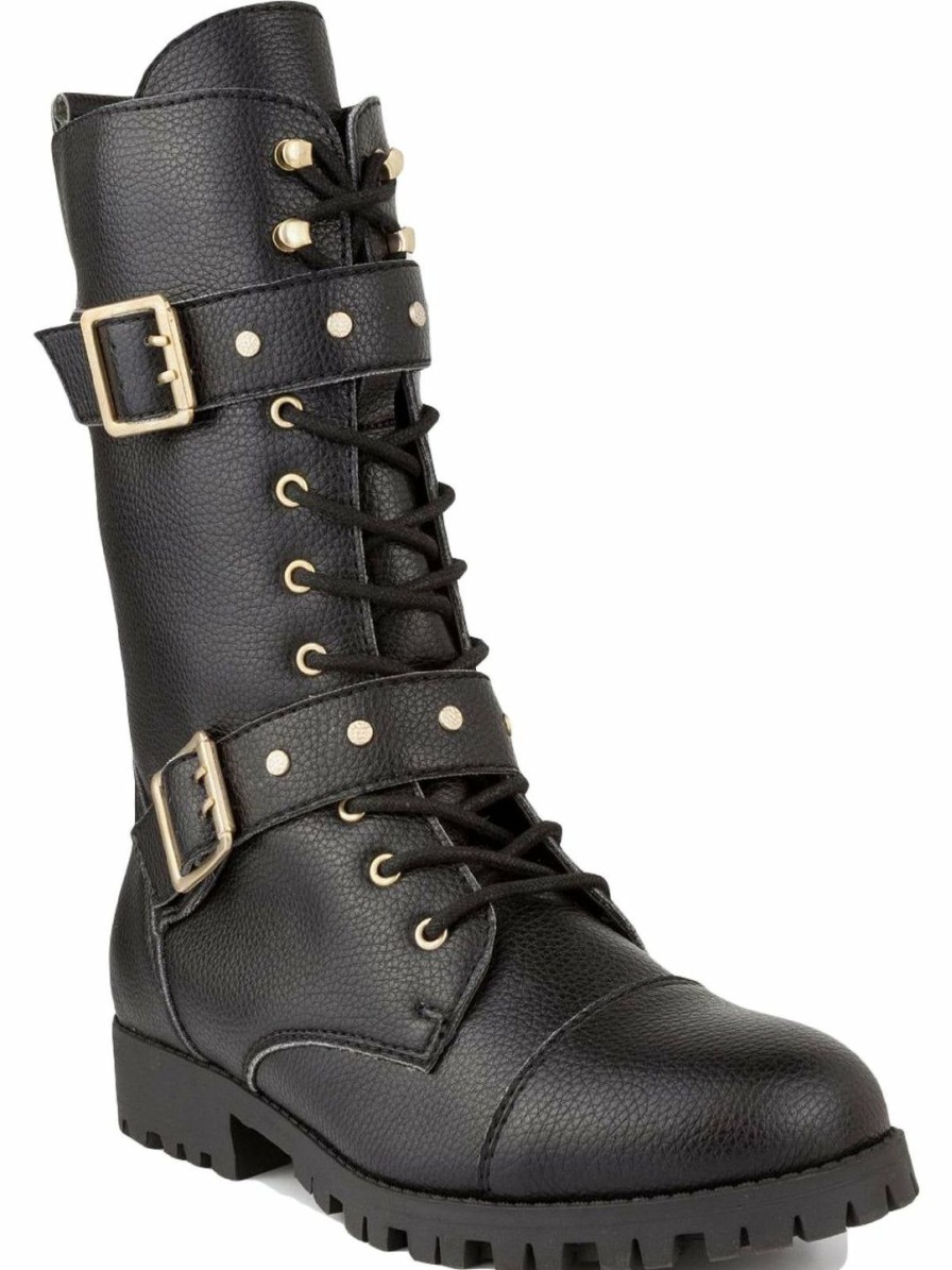 * Sugar Suad Womens Leather Lace-Up Ankle Boots | Boots