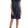 * H Halston Womens Satin Short Shift Dress | Dresses