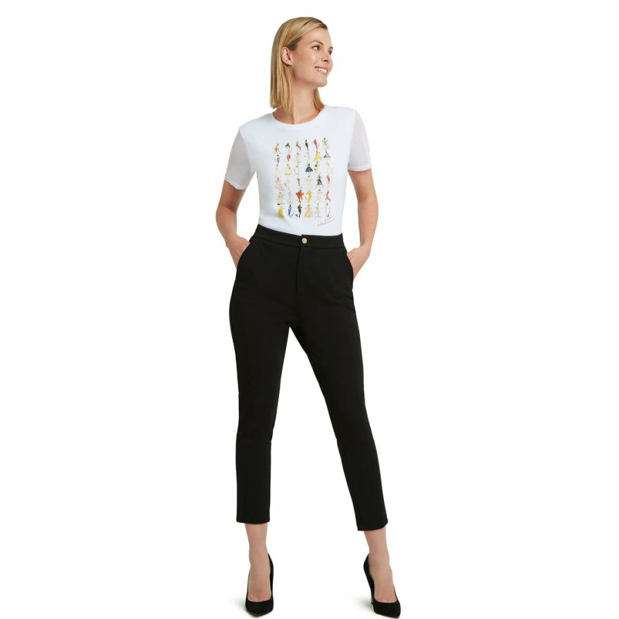 * H Halston Women H_Halston Graphic T-Shirt Mini Sketch | Shirts-Tops