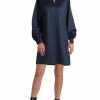 * H Halston Womens Satin Short Tunic Dress | Dresses