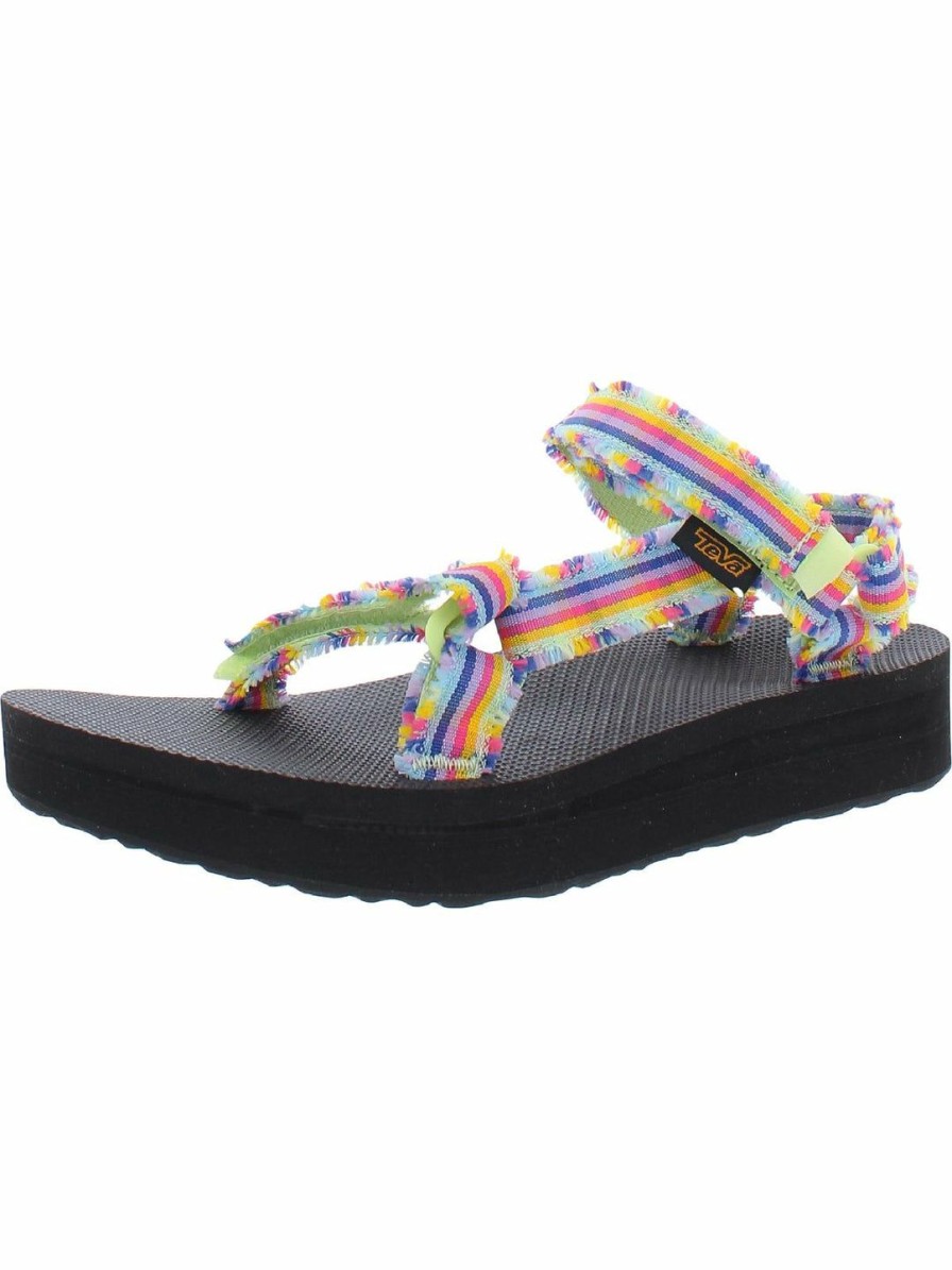 * Teva Womens Raw Hem Adjustable Ankle Strap | Sandals