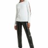 * H Halston Women Ls Chain Slv Swtr Pullover | Sweaters