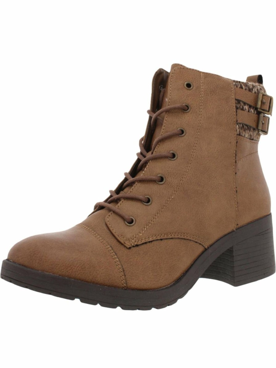 * Sugar Kailey-19 Womens Ankle Zip Up Combat & Lace-Up Boots | Boots