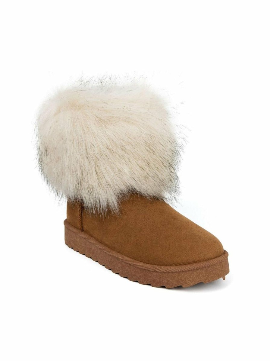 * Sugar Radient Womens Faux Suede Cozy Winter & Snow Boots | Boots