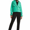 * H Halston Women Ls Crop Trench Jacket | Outerwear