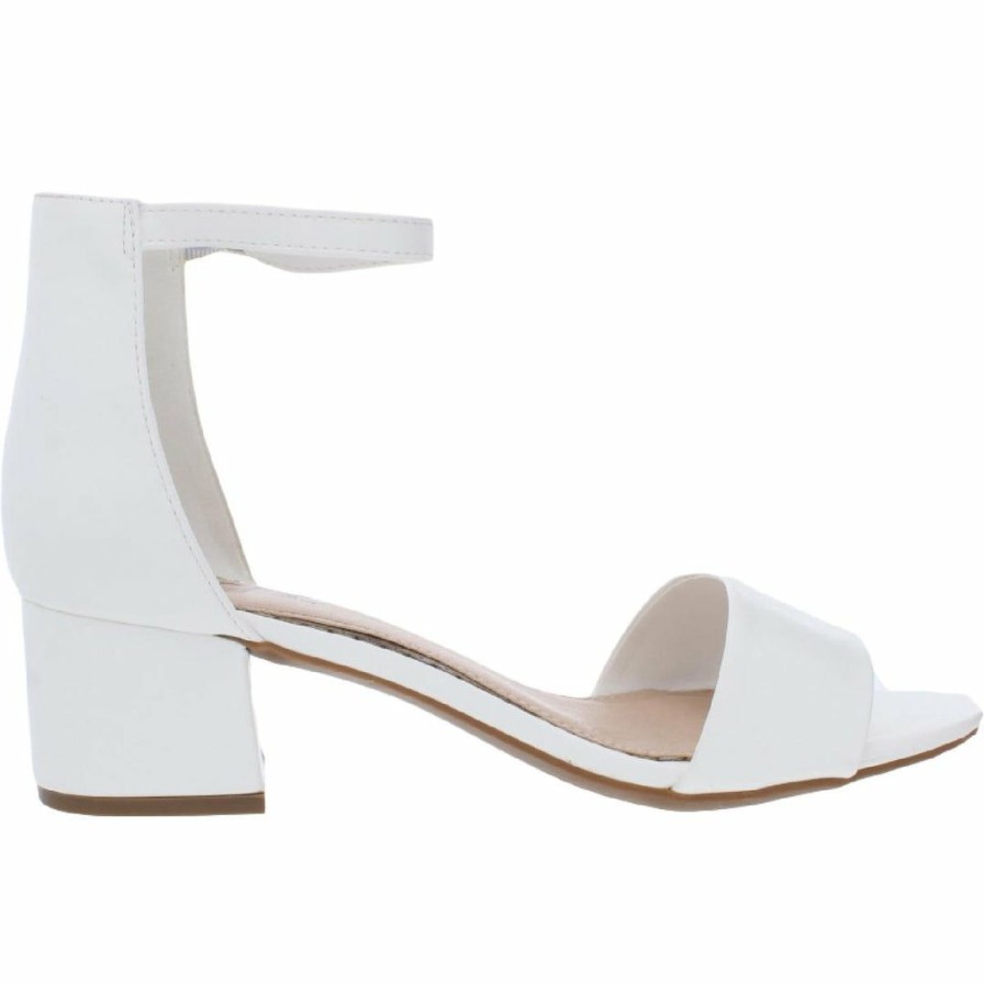 * Sugar Mattie Womens Ankle Strap Block Heel Heels | Pumps-Heels