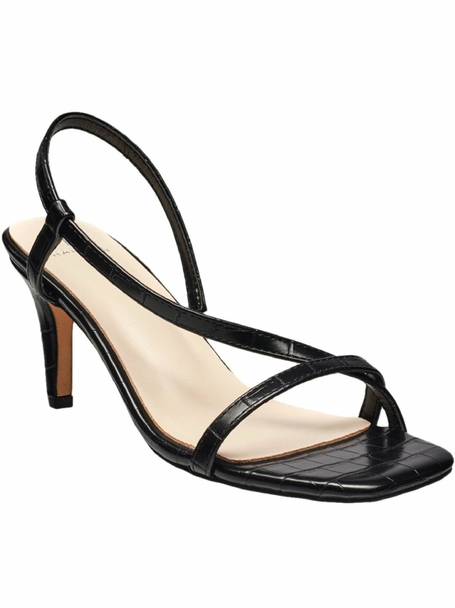 * H Halston Sunset Womens Vegan Leather Slingback Pumps | Pumps-Heels