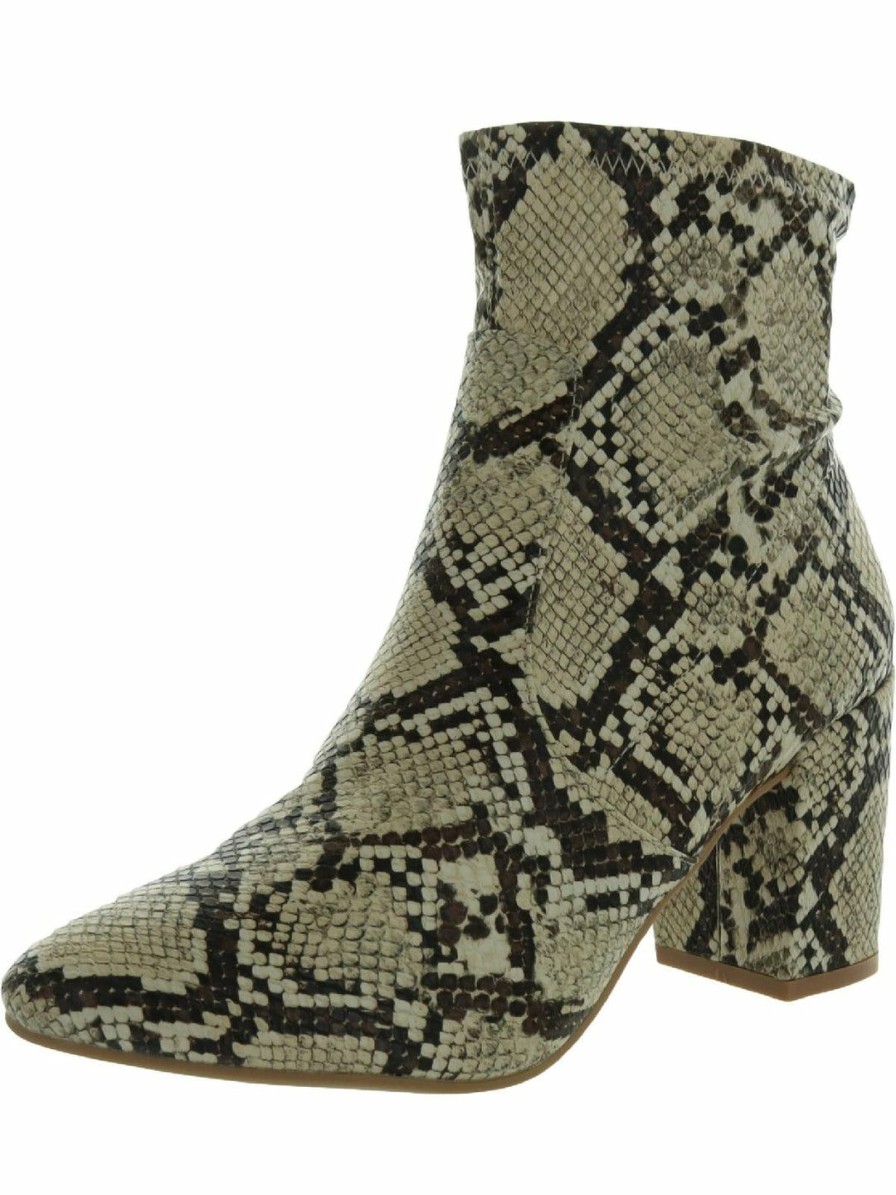 * Sugar Itsie Womens Stretch Block Heel Ankle Boots | Booties