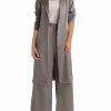 * H Halston Womens Satin Notch Lapel Duster Blazer | Suits-Blazers