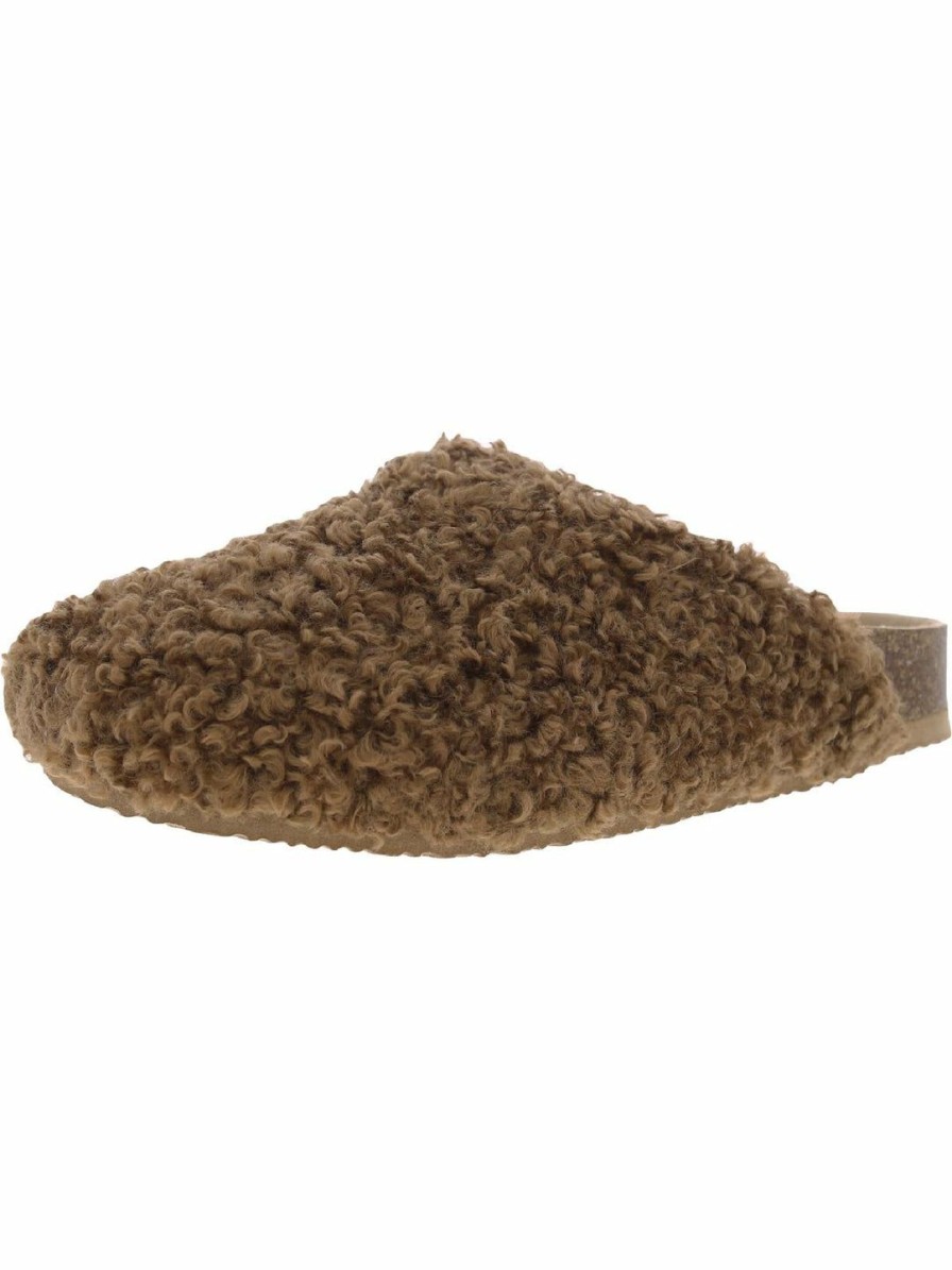 * Sugar Ultra Womens Faux Fur Comfort Insole Clogs | Flats